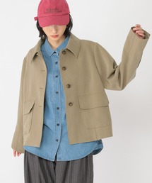 studio CLIP（スタディオクリップ）の「【daily CLIP】ステンカラーショートジャケット（ステンカラーコート）」