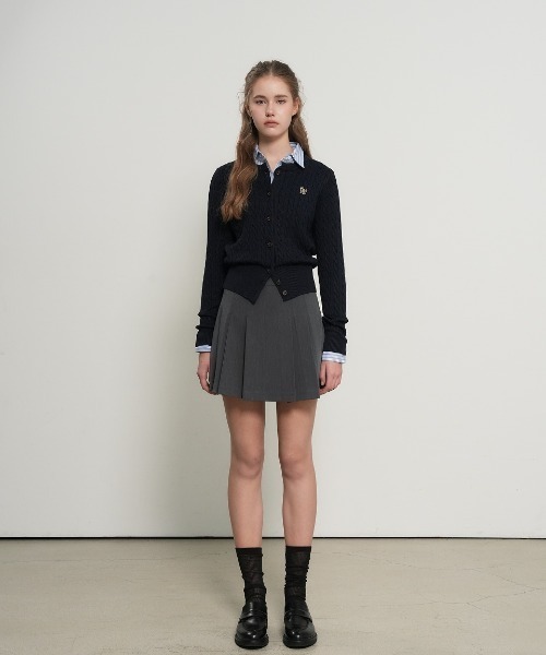 【GENERAL IDEA】ウールブレンドケーブル編みカーディガン / WOMAN SIGNATURE SUPER FINE WOOL CABLE CARDIGAN(カーディガン/ボレロ)|GENERAL IDEA(ジェネラルアイデア)