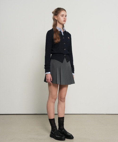 【GENERAL IDEA】ウールブレンドケーブル編みカーディガン / WOMAN SIGNATURE SUPER FINE WOOL CABLE CARDIGAN(カーディガン/ボレロ)|GENERAL IDEA(ジェネラルアイデア)