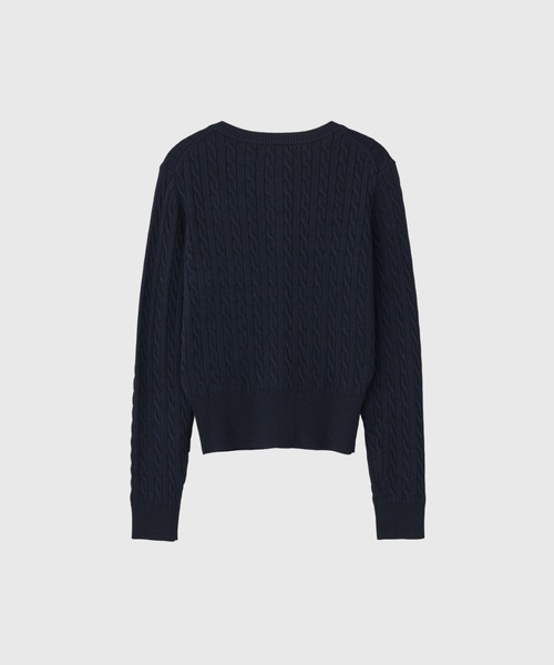 【GENERAL IDEA】ウールブレンドケーブル編みカーディガン / WOMAN SIGNATURE SUPER FINE WOOL CABLE CARDIGAN(カーディガン/ボレロ)|GENERAL IDEA(ジェネラルアイデア)