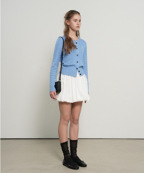 【GENERAL IDEA】ウールブレンドケーブル編みカーディガン / WOMAN SIGNATURE SUPER FINE WOOL CABLE CARDIGAN(カーディガン/ボレロ)|GENERAL IDEA(ジェネラルアイデア)