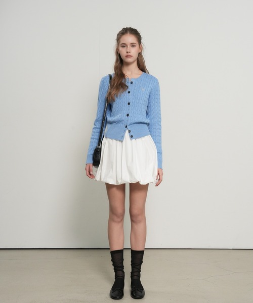 【GENERAL IDEA】ウールブレンドケーブル編みカーディガン / WOMAN SIGNATURE SUPER FINE WOOL CABLE CARDIGAN(カーディガン/ボレロ)|GENERAL IDEA(ジェネラルアイデア)