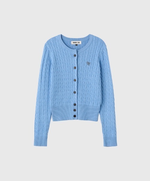 【GENERAL IDEA】ウールブレンドケーブル編みカーディガン / WOMAN SIGNATURE SUPER FINE WOOL CABLE CARDIGAN(カーディガン/ボレロ)|GENERAL IDEA(ジェネラルアイデア)