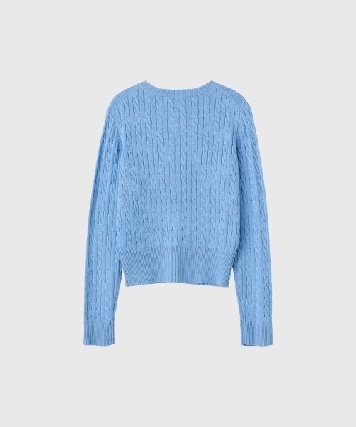 【GENERAL IDEA】ウールブレンドケーブル編みカーディガン / WOMAN SIGNATURE SUPER FINE WOOL CABLE CARDIGAN(カーディガン/ボレロ)|GENERAL IDEA(ジェネラルアイデア)