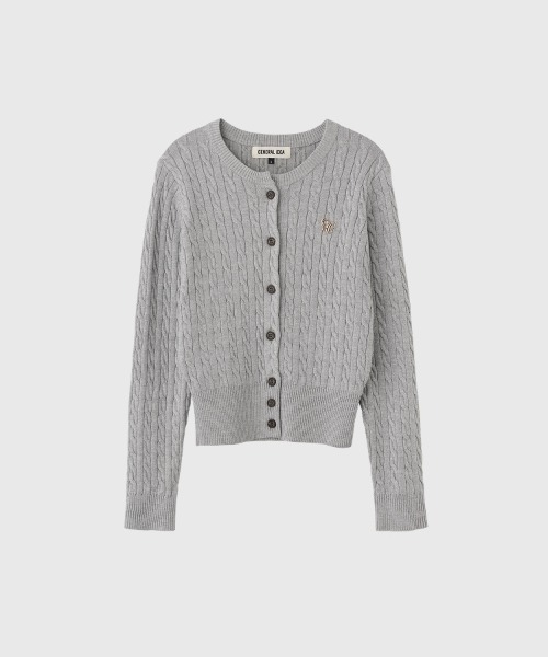 【GENERAL IDEA】ウールブレンドケーブル編みカーディガン / WOMAN SIGNATURE SUPER FINE WOOL CABLE CARDIGAN(カーディガン/ボレロ)|GENERAL IDEA(ジェネラルアイデア)