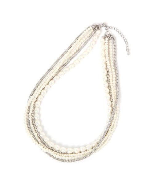 LEPSIM（レプシィム）の「ボリュームショートネックレス　603708（ネックレス・レディース・シルバー/ゴールド・ONE SIZE）」の3枚目の写真