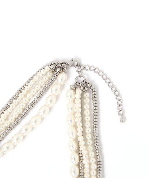 LEPSIM（レプシィム）の「ボリュームショートネックレス　603708（ネックレス・レディース・シルバー/ゴールド・ONE SIZE）」の4枚目の写真