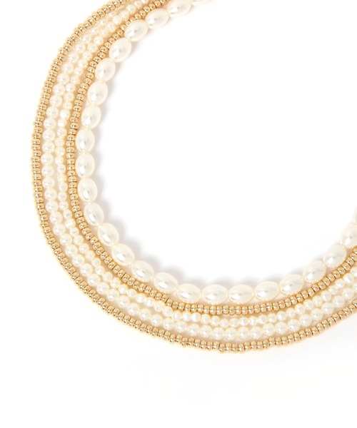 LEPSIM（レプシィム）の「ボリュームショートネックレス　603708（ネックレス・レディース・シルバー/ゴールド・ONE SIZE）」の7枚目の写真