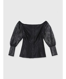 EIMY ISTOIRE | レースオフショルトップス(シャツ/ブラウス)
