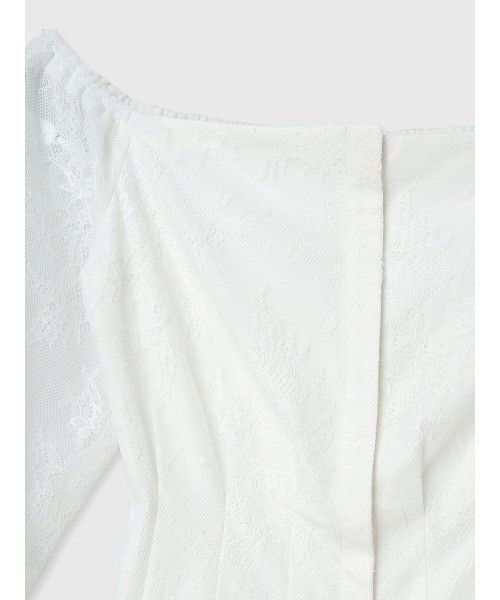 EIMY ISTOIRE(エイミーイストワール)の「レースオフショルトップス(シャツ/ブラウス・レディース・ブラック/ホワイト・F)」の17枚目の写真