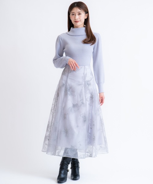 NOELA（ノエラ）の「タートルネックリブニット（ニット/セーター・レディース・ブラック/サックスブルー/レッド/ベージュ・フリー）」の18枚目の写真