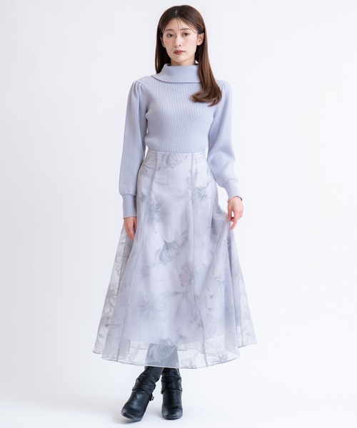 NOELA（ノエラ）の「タートルネックリブニット（ニット/セーター・レディース・ブラック/サックスブルー/レッド/ベージュ・フリー）」の12枚目の写真