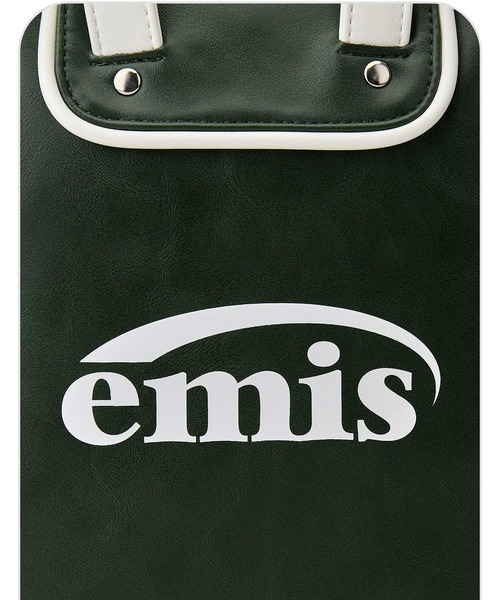 EMIS(イミス)の「SQUARE BOWLING BAG(トートバッグ・レディース・ブラウン/グリーン・FREE)」の10枚目の写真
