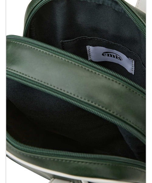EMIS(イミス)の「SQUARE BOWLING BAG(トートバッグ・レディース・ブラウン/グリーン・FREE)」の11枚目の写真