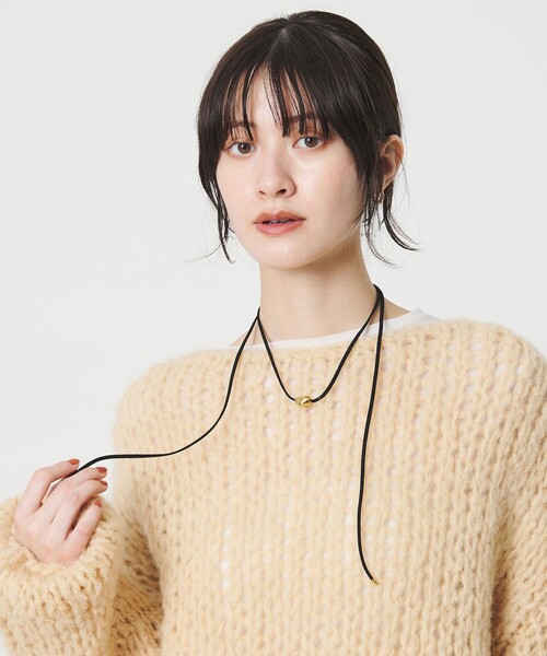 BEAUTY&YOUTH UNITED ARROWS（ビューティーアンドユースユナイテッドアローズ）の「メタル ユニーク ダブル チョーカー（チョーカー・レディース・シルバー/ゴールド・FREE）」の3枚目の写真