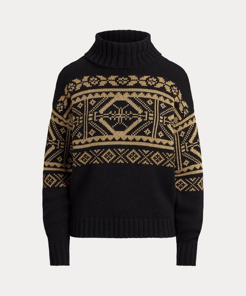 セール】フェア アイル ウールブレンド タートルネック セーター