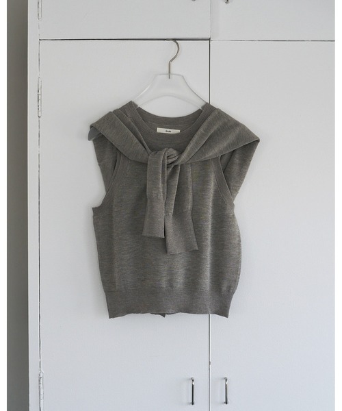 anuke(アンヌーク)の「Highgauge Sheer Tanktop(タンクトップ・レディース・ブラウン/ピンク/グレイッシュベージュ・FREE)」の15枚目の写真
