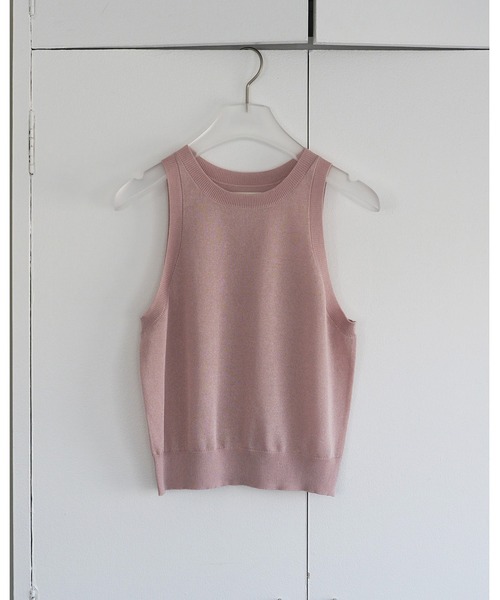 anuke(アンヌーク)の「Highgauge Sheer Tanktop(タンクトップ・レディース・ブラウン/ピンク/グレイッシュベージュ・FREE)」の17枚目の写真