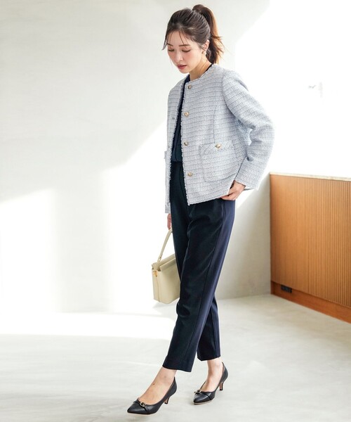 ANY SIS(エニィスィス)の「セレモニーダブルクロス テーパードパンツ(その他パンツ・レディース・ベージュ系/ネイビー系/ブラック系・LARGE/MEDIUM/SMALL)」の13枚目の写真