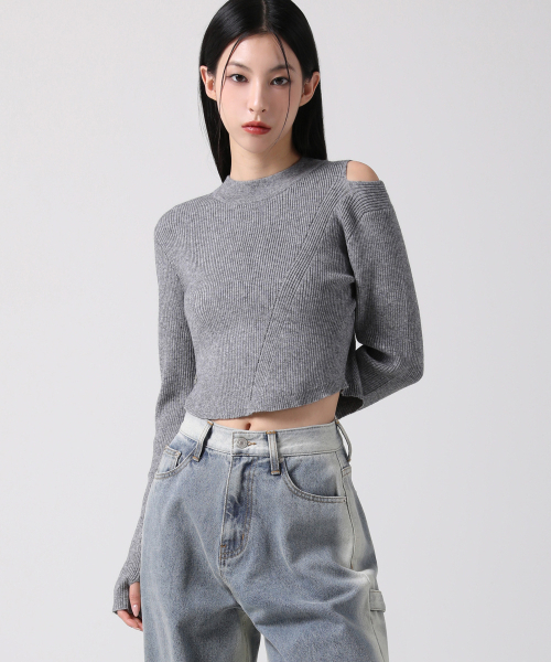 AVANDRESS(アバンドレス )の「Tati Hole Round Knit PINK(ニット/セーター・レディース・PINK・SMALL/MEDIUM)」の4枚目の写真