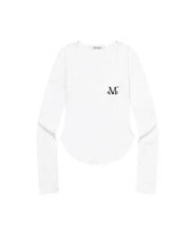 ミューズカットUネックルーミング長袖Tシャツ(4カラー)