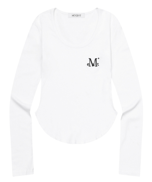 MUCENT（ムセント）の「ミューズカットUネックルーミング長袖Tシャツ（4カラー）（Tシャツ/カットソー・レディース・ホワイト/ブラック/グレー/チャコール・FREE）」の20枚目の写真
