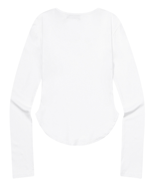 MUCENT（ムセント）の「ミューズカットUネックルーミング長袖Tシャツ（4カラー）（Tシャツ/カットソー・レディース・ホワイト/ブラック/グレー/チャコール・FREE）」の21枚目の写真