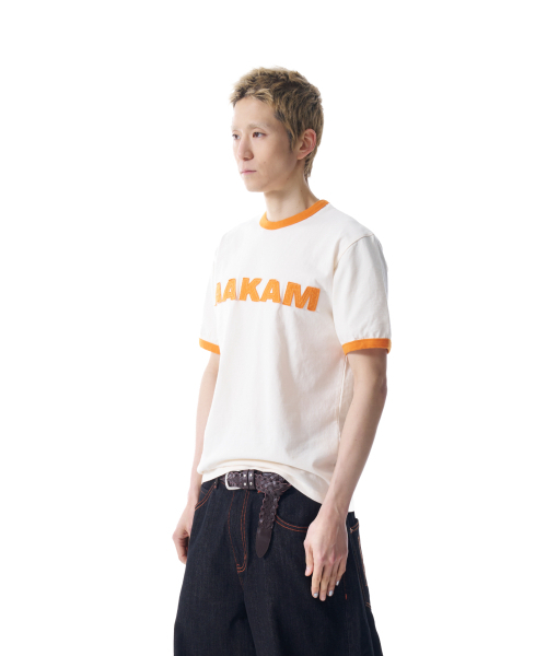 AAKAM（アーカム）の「Logo Patch Ringer Top (Ivory-Orange)（Tシャツ/カットソー・レディース・その他・2/1）」の3枚目の写真