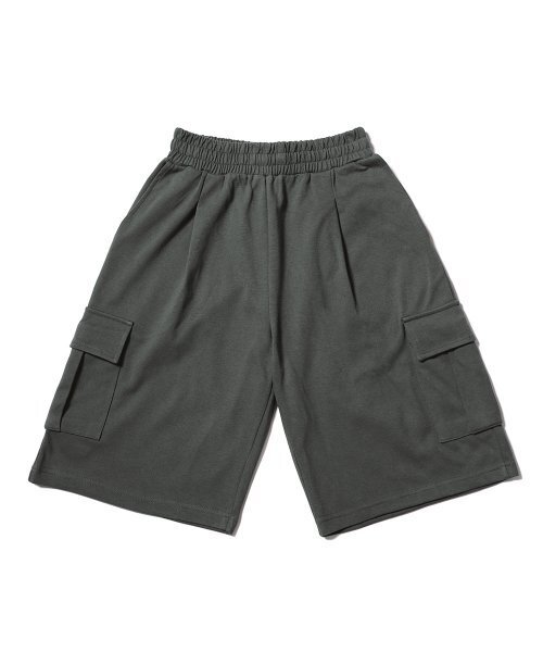 GAKKAI UNIONS(ガッカイユニオンズ)の「ワンタックスウェットバミューダカーゴパンツチャコール(その他パンツ・レディース・その他・MEDIUM/LARGE/SMALL)」の2枚目の写真