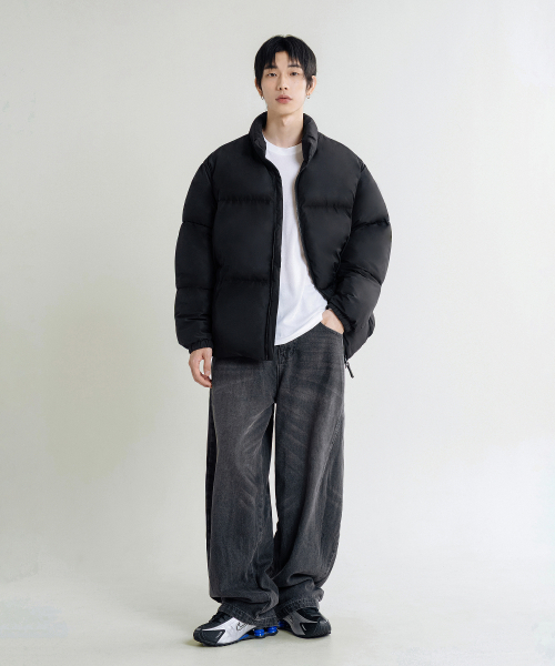 LEMAIN SECOND（リメインセカンド）の「エッセンシャル2WAYオーバーサイズプファーショートダウンジャケット[ブラック]（ダウンジャケット/コート・レディース・その他・SMALL/MEDIUM/LARGE）」の5枚目の写真