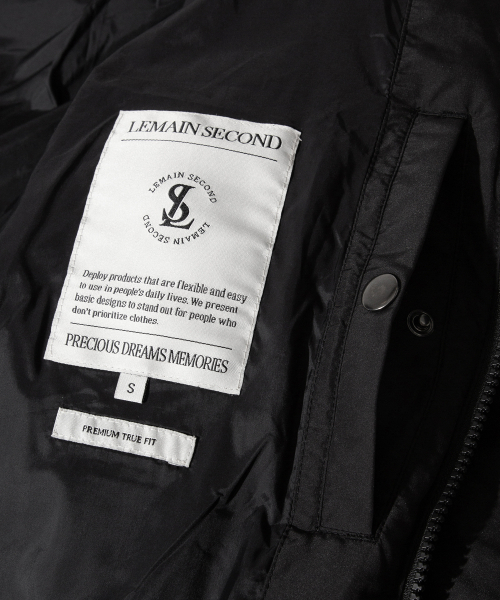 LEMAIN SECOND（リメインセカンド）の「エッセンシャル2WAYオーバーサイズプファーショートダウンジャケット[ブラック]（ダウンジャケット/コート・レディース・その他・SMALL/MEDIUM/LARGE）」の15枚目の写真
