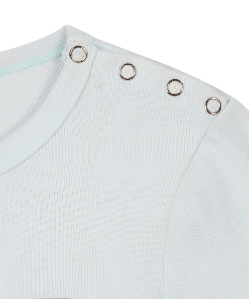 IUGAMAKARAS(イウガマカラス)の「Side Button Fitted Half Top (Sky Blue)(Tシャツ/カットソー・レディース・その他・FREE)」の13枚目の写真