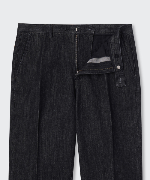 MUSINSA STANDARD（ムシンサスタンダード）の「ストレートデニムスラックス[ローブラック]（デニムパンツ・メンズ・その他・26/27/28/29/30/31/32/33/34/36/38）」の4枚目の写真