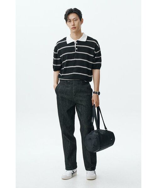 MUSINSA STANDARD（ムシンサスタンダード）の「ストレートデニムスラックス[ローブラック]（デニムパンツ・メンズ・その他・26/27/28/29/30/31/32/33/34/36/38）」の9枚目の写真