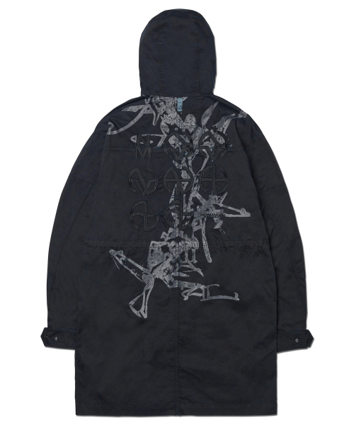 HOODED G.P FIELD JACKET - CHARCOAL