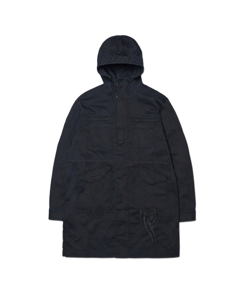 NOMANUAL(NOMANUAL)の「HOODED G.P FIELD JACKET - CHARCOAL(ミリタリージャケット・レディース・その他・MEDIUM/LARGE)」の2枚目の写真