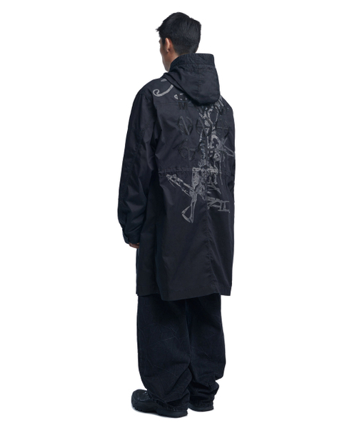 NOMANUAL(NOMANUAL)の「HOODED G.P FIELD JACKET - CHARCOAL(ミリタリージャケット・レディース・その他・MEDIUM/LARGE)」の5枚目の写真
