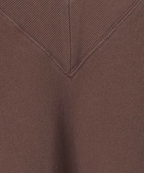 JEANASIS（ジーナシス）の「ヘビーウェイトウラケショートVプルオーバー/618564（スウェット・レディース・グレー/ブラック/ブラウン・FREE）」の12枚目の写真