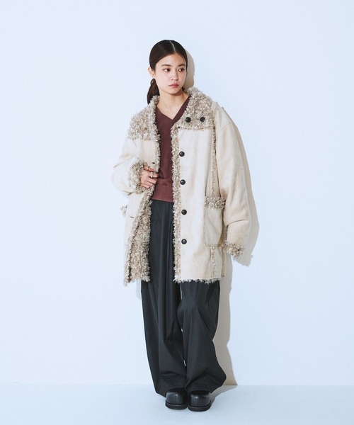 JEANASIS（ジーナシス）の「ヘビーウェイトウラケショートVプルオーバー/618564（スウェット・レディース・グレー/ブラック/ブラウン・FREE）」の19枚目の写真