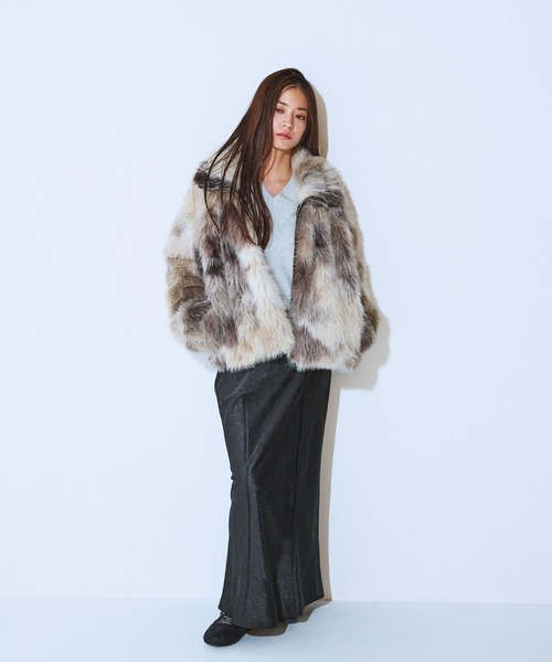 JEANASIS（ジーナシス）の「ヘビーウェイトウラケショートVプルオーバー/618564（スウェット・レディース・グレー/ブラック/ブラウン・FREE）」の15枚目の写真