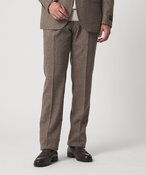 UNITED ARROWS♡ベージュパンツスーツ セール】ホームスパン ベージュスラックス-セットアップ対応-＜A DAY