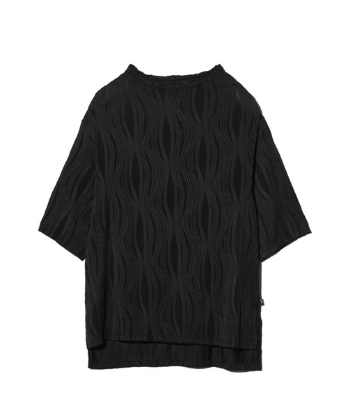 glamb（グラム）の「Willow Crepe Cutsew / ウィロークレープカットソー（Tシャツ/カットソー・メンズ・ホワイト/ブラック・S/M/L）」の4枚目の写真