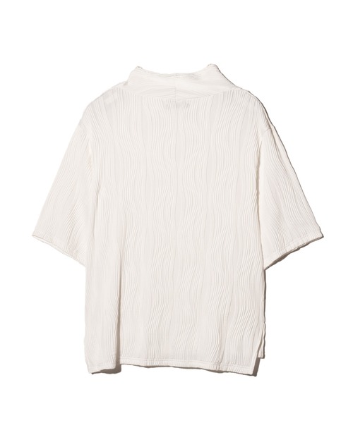 glamb（グラム）の「Willow Crepe Cutsew / ウィロークレープカットソー（Tシャツ/カットソー・メンズ・ホワイト/ブラック・S/M/L）」の5枚目の写真