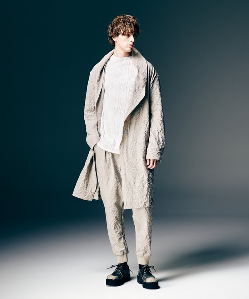 glamb（グラム）の「Willow Crepe Cutsew / ウィロークレープカットソー（Tシャツ/カットソー・メンズ・ホワイト/ブラック・S/M/L）」の10枚目の写真