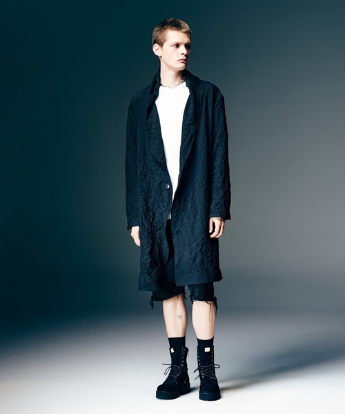 glamb（グラム）の「Willow Crepe Cutsew / ウィロークレープカットソー（Tシャツ/カットソー・メンズ・ホワイト/ブラック・S/M/L）」の11枚目の写真
