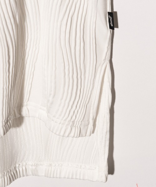 glamb（グラム）の「Willow Crepe Cutsew / ウィロークレープカットソー（Tシャツ/カットソー・メンズ・ホワイト/ブラック・S/M/L）」の19枚目の写真