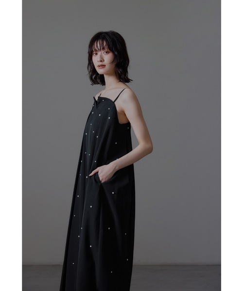 niana(ニアナ)の「オーバルフォルムパールドレス パーティードレス オケージョンドレス 結婚式 二次会 同窓会 お呼ばれワンピース(ドレス・レディース・ブラック・M/S/L)」の5枚目の写真