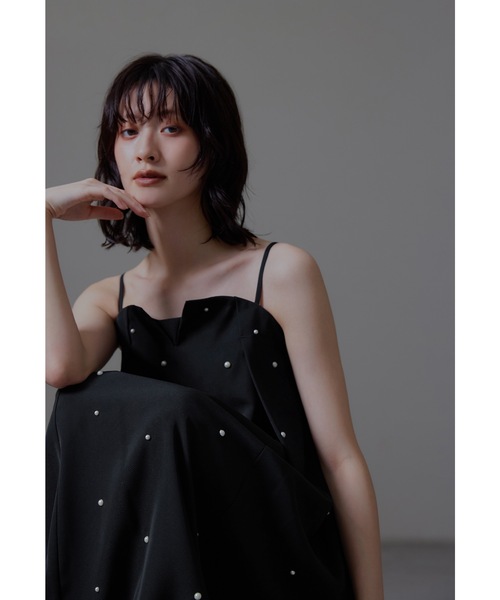 niana(ニアナ)の「オーバルフォルムパールドレス パーティードレス オケージョンドレス 結婚式 二次会 同窓会 お呼ばれワンピース(ドレス・レディース・ブラック・M/S/L)」の22枚目の写真