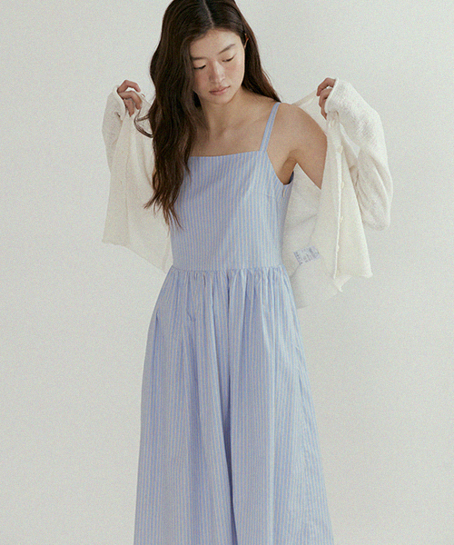 LINGSEOUL(リングソウル)の「bustier shirring dress-stripe(ワンピース・レディース・その他・FREE)」の2枚目の写真