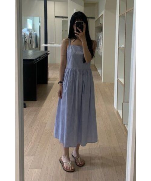 LINGSEOUL(リングソウル)の「bustier shirring dress-stripe(ワンピース・レディース・その他・FREE)」の3枚目の写真
